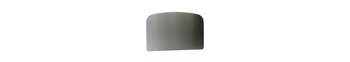Plancha Accessories: Backsplash, Pizza Plate, Grease Collector